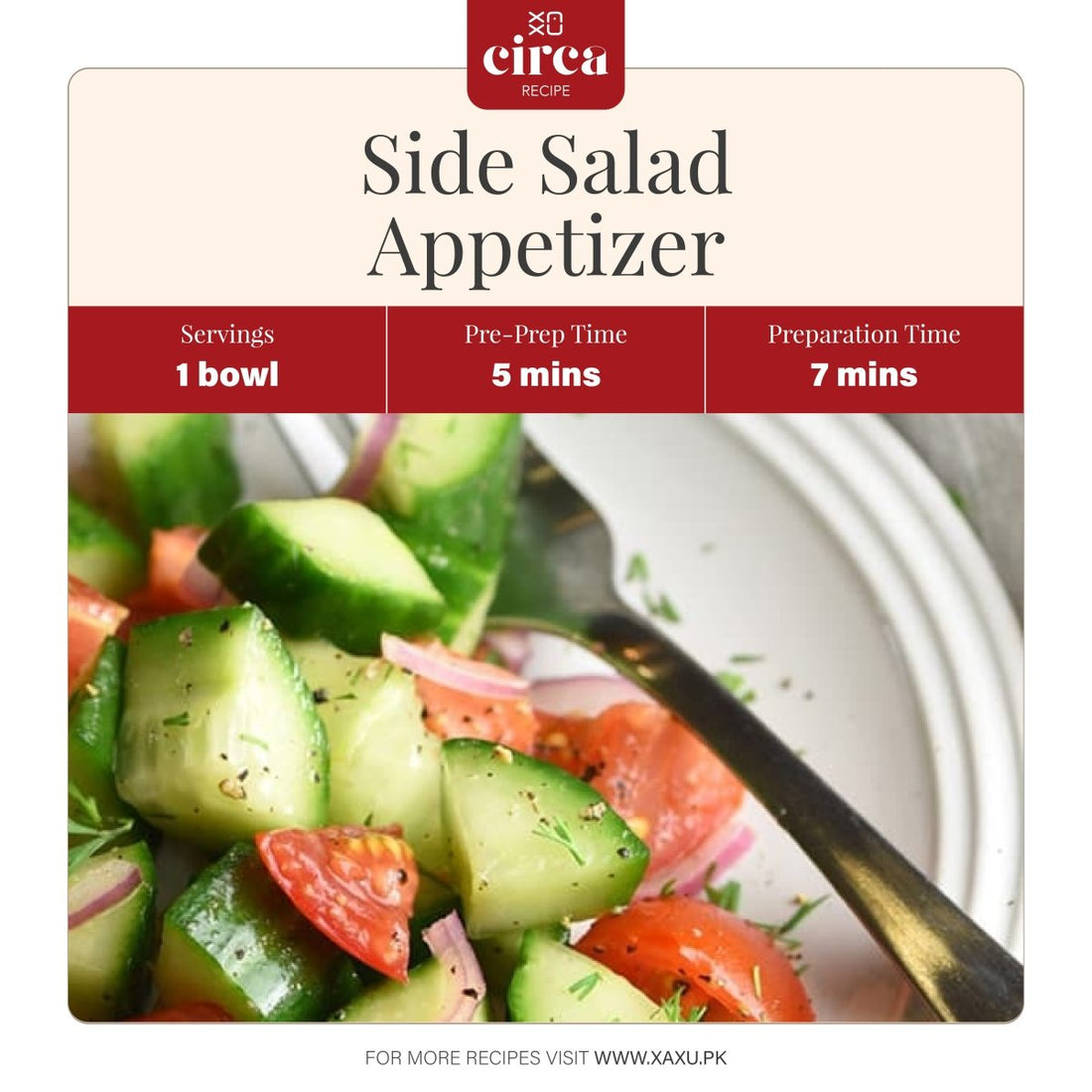 Side Salad Appetizer - XAXU Pakistan