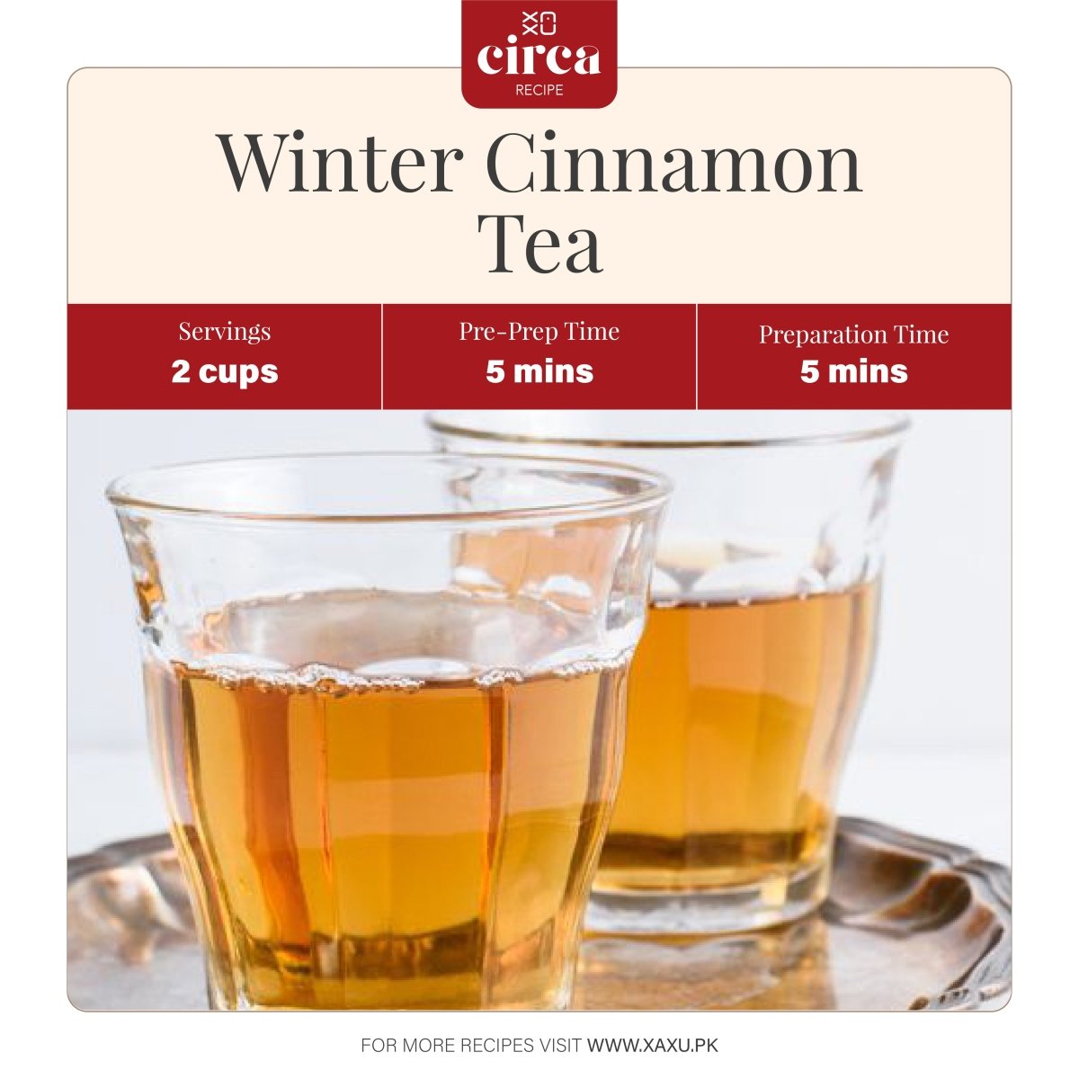 Winter Cinnamon Tea - XAXU Pakistan