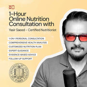 1-Hour Online Nutrition Consultation with Yasir Saeed – Certified