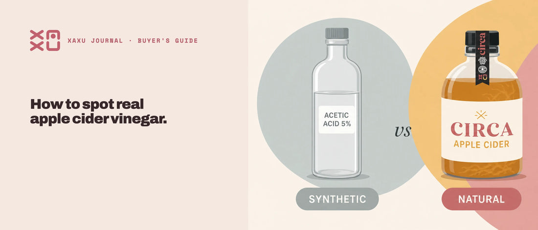 How to spot real apple cider vinegar — synthetic vs natural Circa comparison