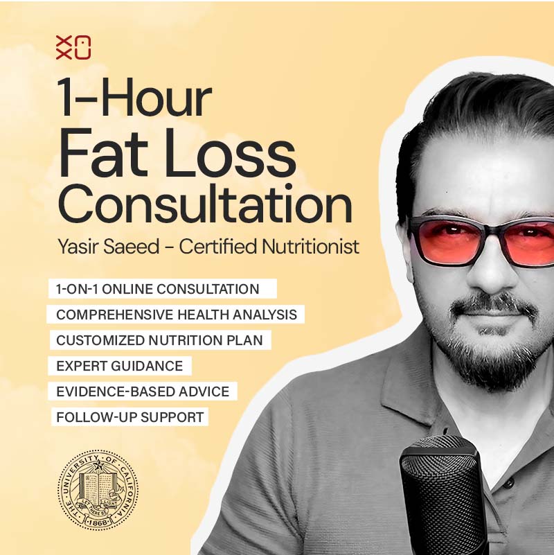 1-Hour Online Fat Loss Consultation with Yasir Saeed – Certified
